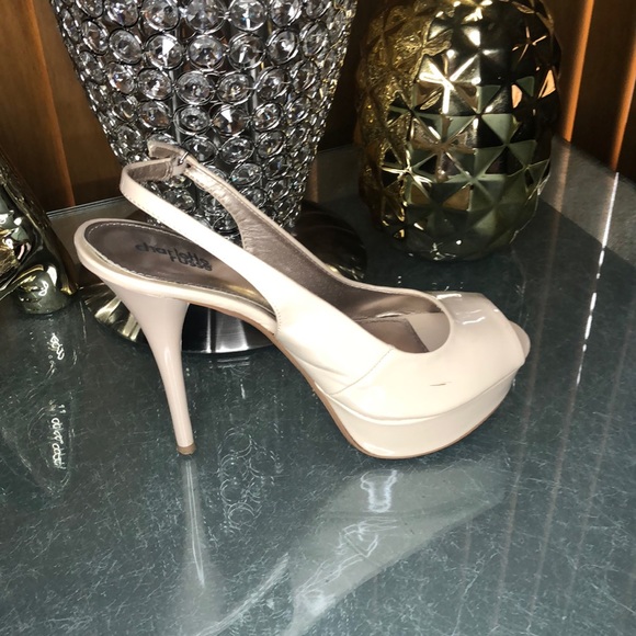Charlotte Russe Nude Patent Leather Pumps - Picture 2 of 4